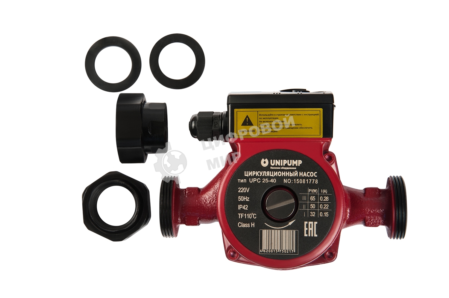 Насос UNIPUMP UPС 25-60 180  циркуляционный отопл