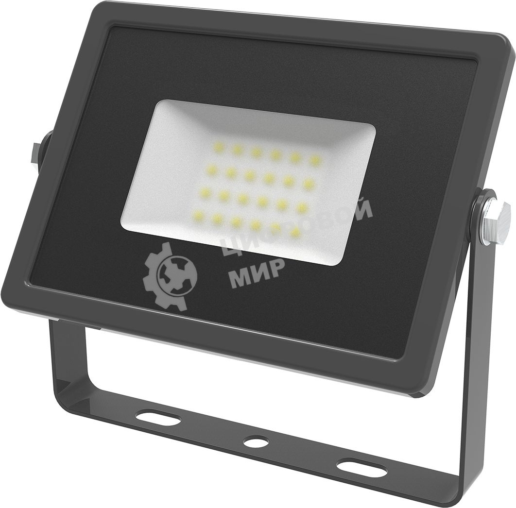 Прожектор светодиодный Gauss Qplus 20Вт 6500К 1700лм IP65 графит. сер. 1/20
