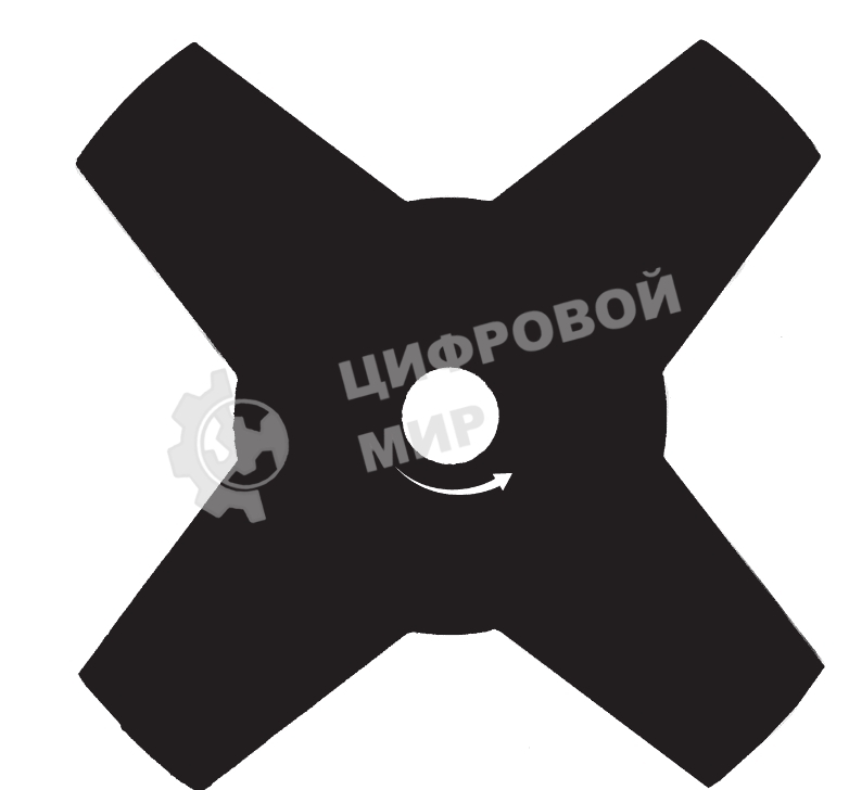 Нож для триммера 230х25,4, 4 лезвия Kronwerk