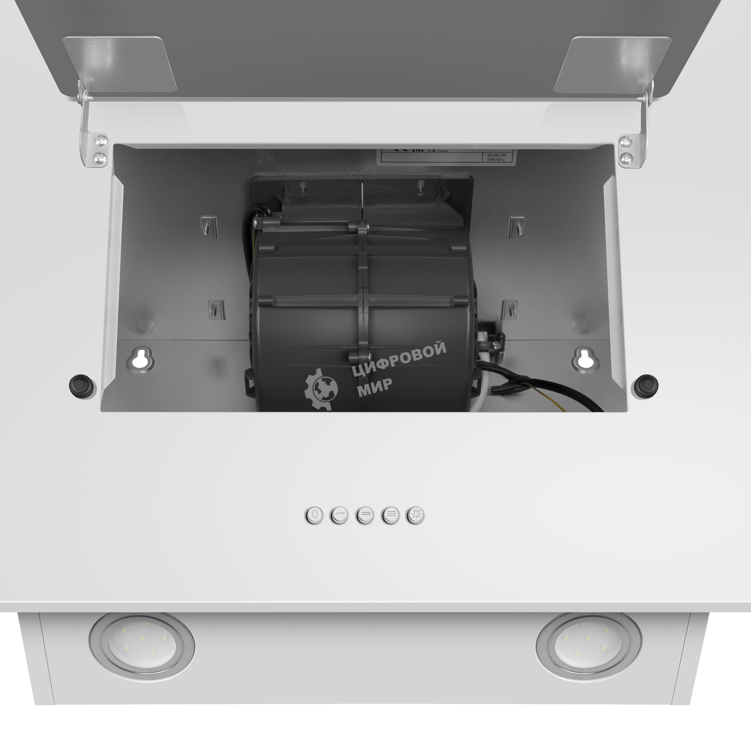 Вытяжка наклонная Maunfeld Tower 60 белый, 60 см, 700 куб. м/ч, 66 дБ