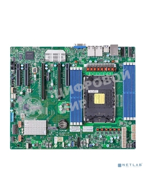 Материнская плата Supermicro MBD-X13SEI-TF-B 1xLGA-4677,Intel Xeon SP gen 4, Intel C741, 8x DDR5 4800/4400/4000 MHz. 2x10Gbe Base-T X550+1xMgmt LAN, 10xSATA3, 2xSATA-DOM, 4xUSB 3.2, 2xPCI-Ex16+3xPCI-E x8+2xMCIO x8, 2x