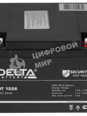 Батарея Delta DT 1226 (12V, 26Ah)