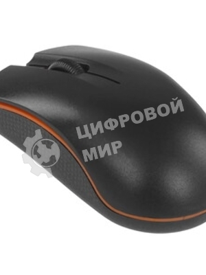Мышь проводная Qumo Practic Office M90 черный, 1000 dpi, USB, кнопки - 3
