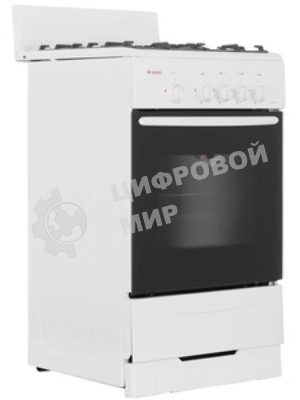 Плита газовая Gefest CG 50М02 К73 белый, конфорок 4 шт, духовка 42 л, 50 см x 85 см x 53 см