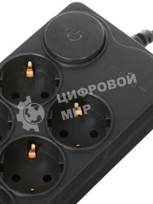Сетевой фильтр Ippon BK-8-EU-3-10-B 3 м, 8 розеток, черный, коробка