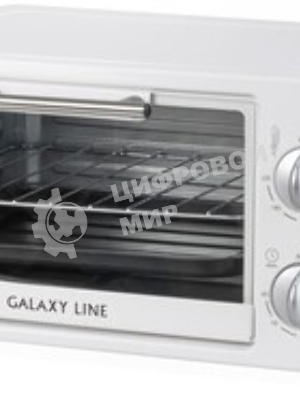 Мини-печь Galaxy Line GL 2626, белый, 10 л, 1000 Вт, таймер на 60 минут, индикатор работы, автоотключение