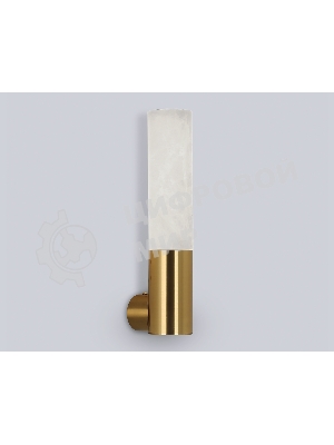 Настенный светильник Ambrella light LH53688 BS/WH латунь/белый 6W 3000K 85*60*300