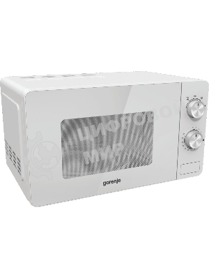 Микроволновая печь Gorenje MO20E1W2 белый, 20 л, 800 Вт, переключатели - поворотный механизм