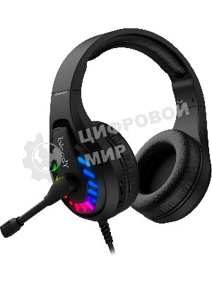 Гарнитура Bloody G230P чёрный, проводная, USB, подсветка