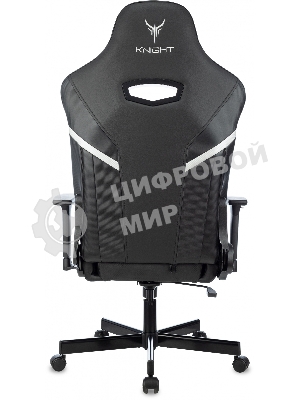 Кресло Knight Thunder 5X черный, экокожа, 120 кг, механизм качания