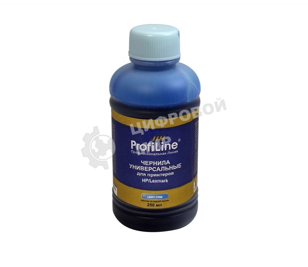 Чернила для принтеров HP/Lexmark универсальные Light cyan 250 мл водн ProfiLine