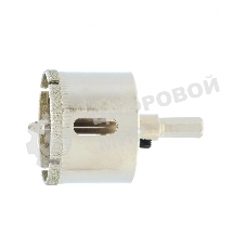 Сверло по керамической плитке и стеклу Сибртех, 40 х 55 мм, 6 гр.хв-к, с центр. сверлом