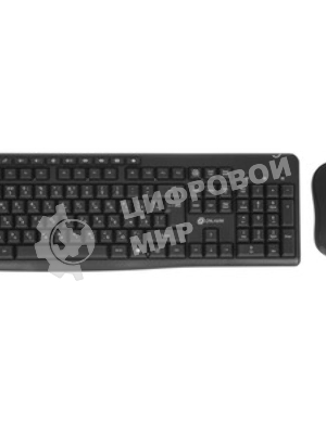 Комплект клавиатура+мышь Oklick 225M беспроводной, USB, 1200 DPI, чёрный