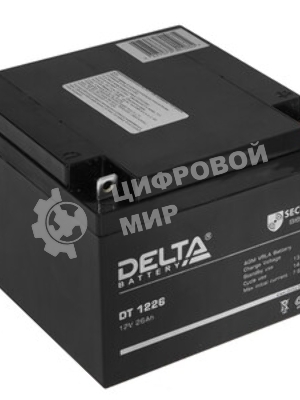 Батарея Delta DT 1226 (12V, 26Ah)