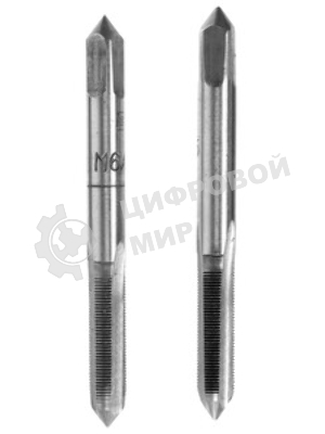 Метчик Сибртех ручной М6x0,5 мм,комплект из 2 шт.