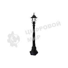 Светильник Ambrella light ST2037 BK/CL черный/прозрачный IP54 E27 max 40W D150*1100
