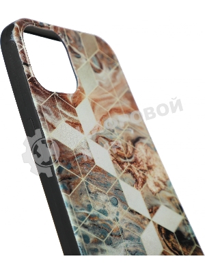 Чехол (клип-кейс) Gresso Meridian, для iPhone 13, золотистый/синий gr17aaae8888