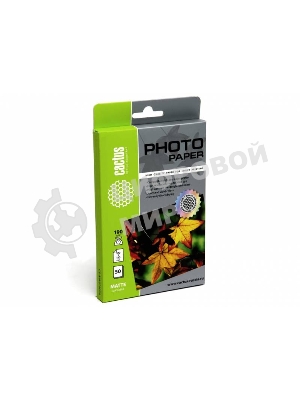 Фотобумага Cactus CS-MA619050 матовая A6 190 г/м2 50 листов