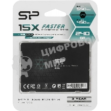 Накопитель SSD SiliconPower Slim S55, 240Gb, SATA, 2.5
