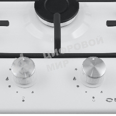 Газовая варочная панель Maunfeld EGHE.32.3EW/G, 2 конфорки, эмалированная сталь, белый