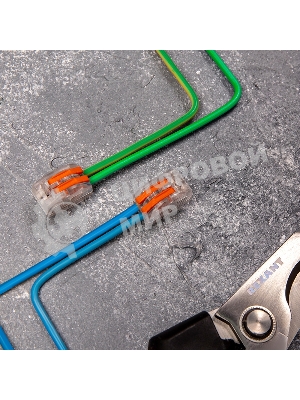 Соединительная клемма многоразовая Rexant 2-х проводная, прозрачная (0,08-4 мм²), (5 шт.)