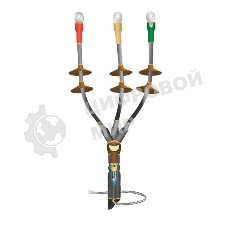 Муфта кабельная концевая наружной установки 10кВ КНТпН 3х(70-120мм) с болтовыми наконечниками Нева-Транс Комплект 22020121