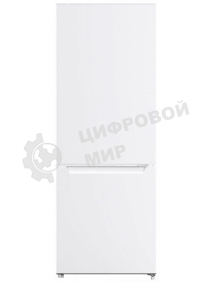 Холодильник Maunfeld MFF144SFW белый глянц. двухкамерный 154/52л морозилка снизу, ручная разморозка