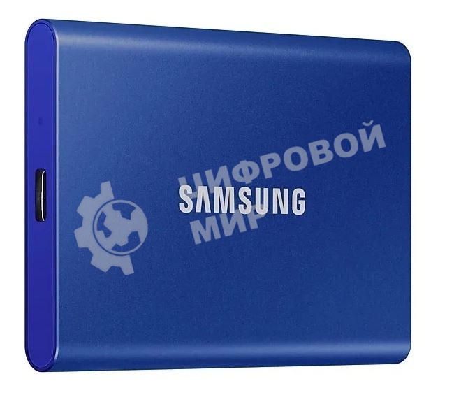 Внешний SSD Samsung T7, 1TB, USB 3.2 Gen 2 Type-C, R/W 1050/1000, синий