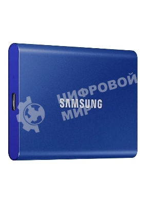 Внешний SSD Samsung T7, 1TB, USB 3.2 Gen 2 Type-C, R/W 1050/1000, синий