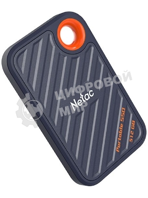 Внешний SSD Netac ZX20, 512 Gb, USB 3.2 Gen 2x2 Type-C, R/W 2000/1800, черный