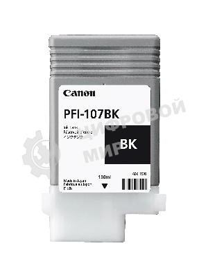 Картридж струйный Canon PFI-107BK (6705B001) черный (130 мл) для Canon iP F680/685/780/785