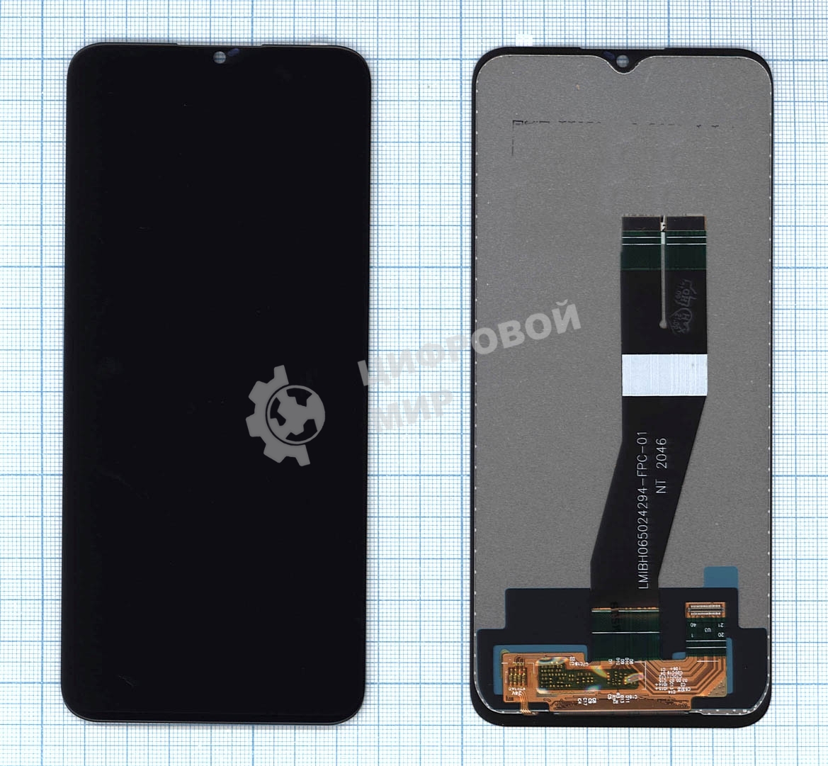 Дисплей для Samsung Galaxy A02S SM-A025F в сборе с тачскрином (TFT) черный