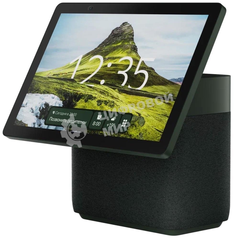 Умная колонка Яндекс Станция Дуо Макс, Zigbee, с дисплеем, 60Вт, с голосовым ассистентом Алиса на YaGPT, зеленый