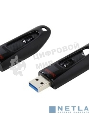 Флешка USBSanDisk 128Gb CZ48 Ultra SDCZ48-128G-U46 USB 3.0, черный USB Drive