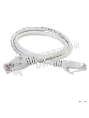 Коммутационный шнур ITK PC01-C5EU-02M (патч-корд), кат.5Е UTP, 0,2м, серый