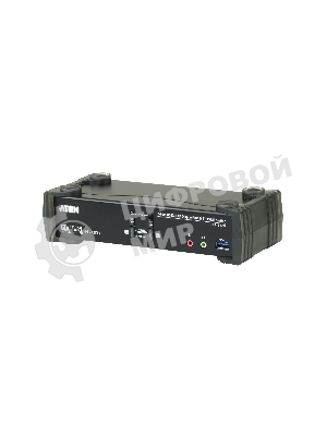 Переключатель KVM ATEN CS1922M-AT-G KVM+Audio+USB 3.0, 1 user USB+DP => 2 cpu USB+DP, со шнурами DP 2x1.5м.+USB 2х1.8м.
