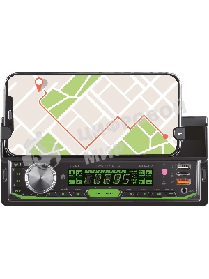 Автомагнитола Digma MCP-414, 1 DIN, Bluetooth, USB Type-A, AUX, пульт ДУ