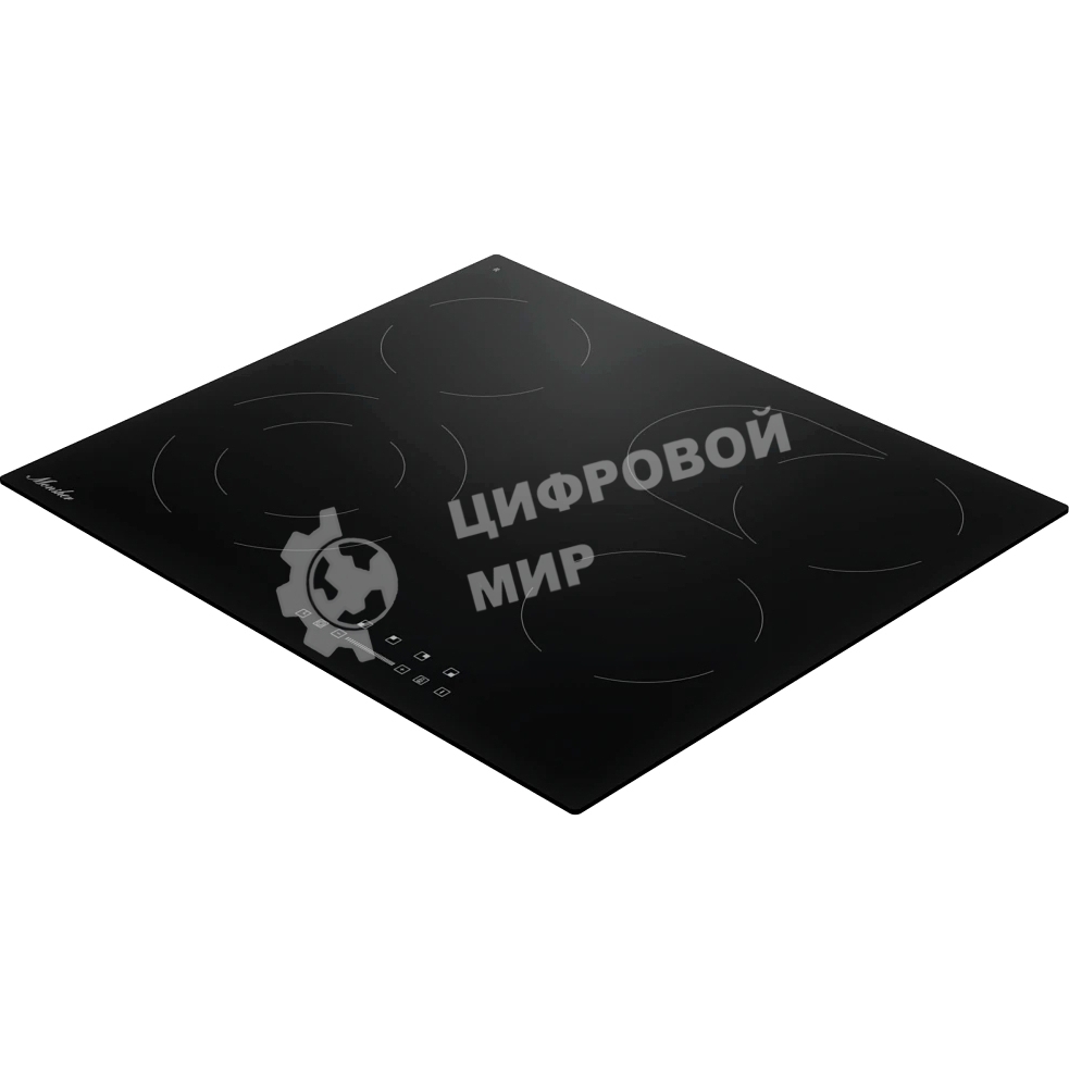 Варочная поверхность Monsher MHE 6013, электрическая, Hi-Light, 9 уровней мощности, бустер, автоматическое отключение, таймер, индикатор остаточного тепла, сенсорное управление, черный