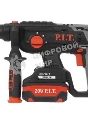 Перфоратор P.I.T. PBH20H-22B/2, SDS-plus, 20 В, 1.5 Дж, от аккумулятора