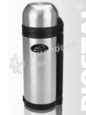 Термос Biostal NG-1800-1 1.8 л, универс, нерж., ручка, рем. для переноски, крышка-чашка и доп. пласт. чашка (в уп. 12 шт)