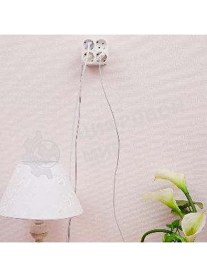 Четверник электрический Rexant 16 А с заземлением белый