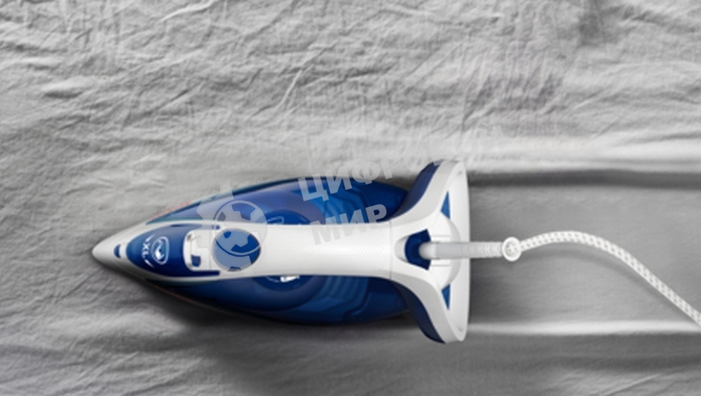 Утюг Tefal FV5715E0, 2200Вт, голубой/белый