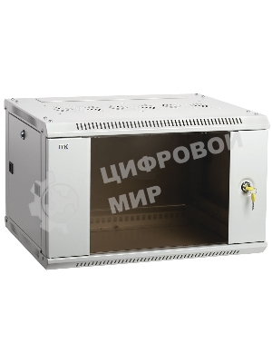 Шкаф ITK LINEA W 12U 600x600 мм дверь стекло, RAL7035