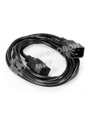 Кабель питания (UPS) ExeGate Special EC20-3S (IEC 320 C19->C20, 3*1.5мм2, CCA, черный, 3м)