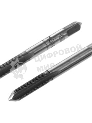 Метчик Сибртех ручной М6x0,5 мм,комплект из 2 шт.