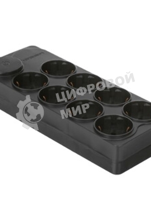 Сетевой фильтр Ippon BK-8-EU-3-10-B 3 м, 8 розеток, черный, коробка