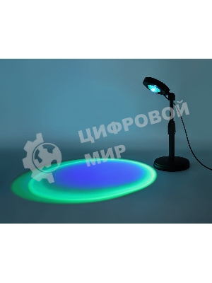 Атмосферная светодиодная настольная лампа Ambrella light DE8385 BK черный LED RGB 3W (ПДУ RGB)