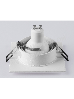 Встраиваемый поворотный точечный светильник Ambrella light TN102743 WH белый IP20 GU5.3 95*95*25