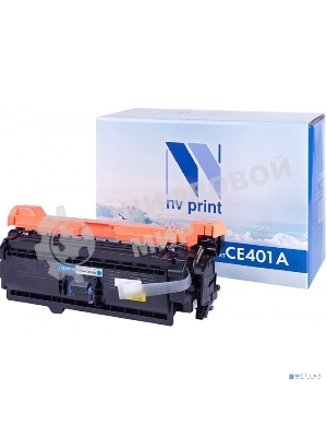 Картридж лазерный NVPrint совместимый HP CE401A Cyan для CLJ Color M551 (6000k)