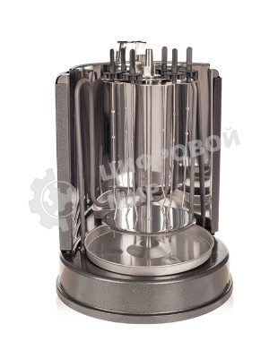 Шашлычница электрическая Kitfort KT-1404, 1400Вт серебристый